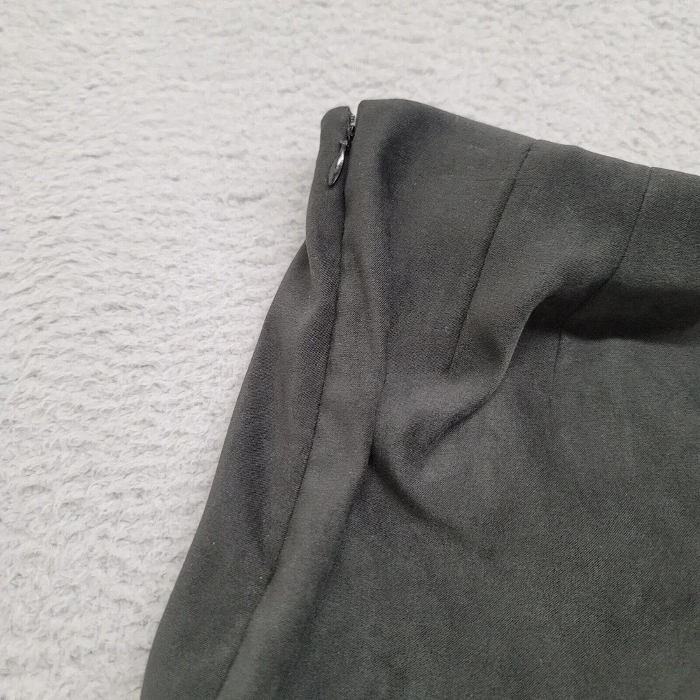 J Jill Pants Womens 8 Black Side Zip Casual Stretch Flat‎ Front Mid Rise